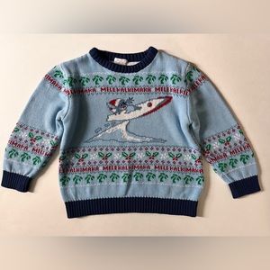 Stitch Christmas Sweater 4T~Kids Disney Christmas Sweater Melekalikimaka Hawaii